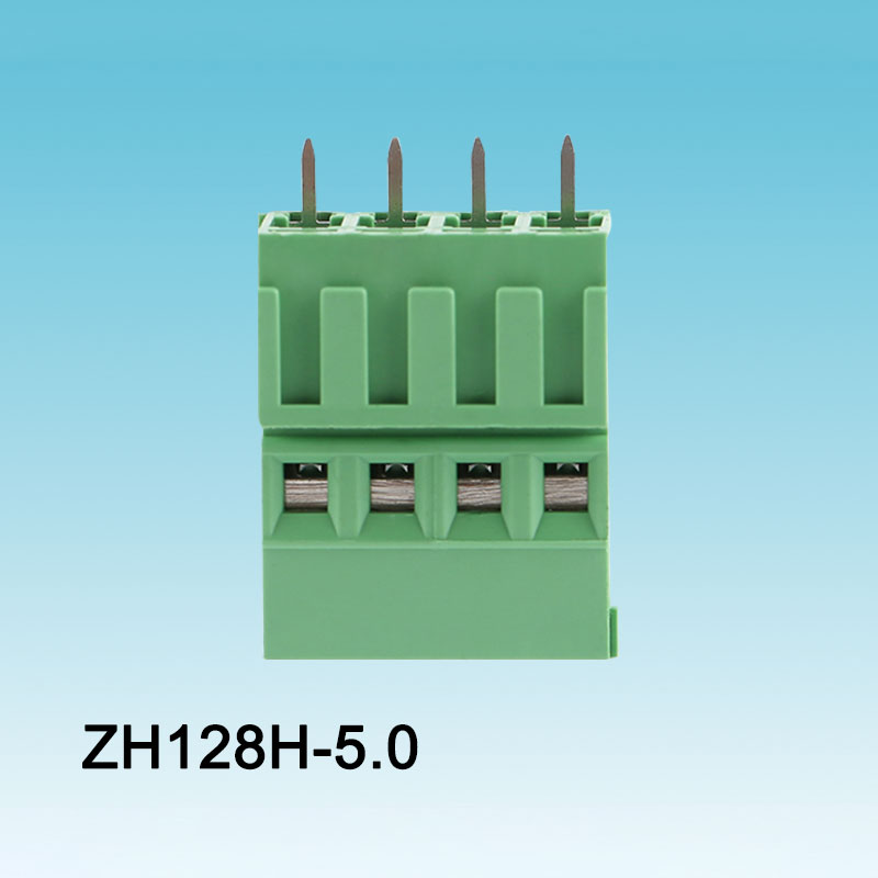 Thiết bị đầu cuối trục vít PCB vị trí cao màu xanh lá cây 128