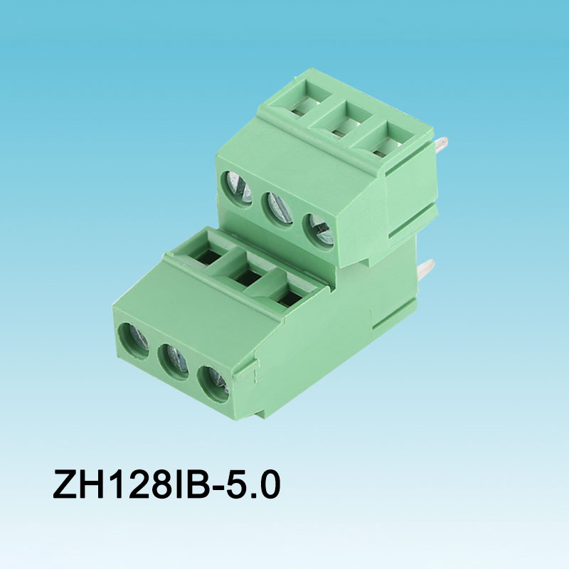 Mô-đun 128 Thiết bị đầu cuối trục vít PCB màu xanh lá cây