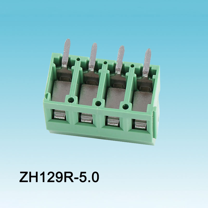 Thay thế 129-5.0 Thiết bị đầu cuối trục vít PCB màu xanh lá cây